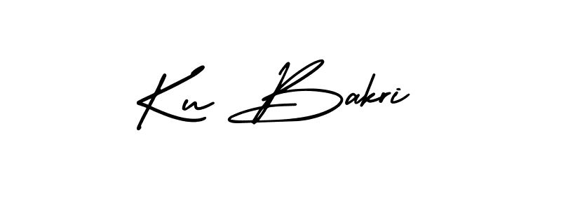 Create a beautiful signature design for name Ku Bakri. With this signature (AmerikaSignatureDemo-Regular) fonts, you can make a handwritten signature for free. Ku Bakri signature style 3 images and pictures png