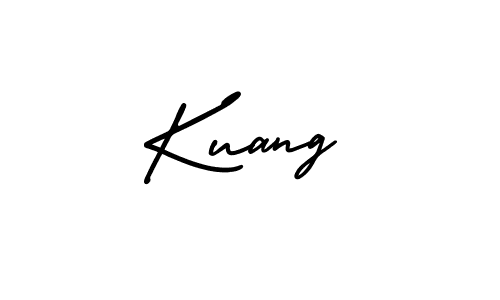 Create a beautiful signature design for name Kuang. With this signature (AmerikaSignatureDemo-Regular) fonts, you can make a handwritten signature for free. Kuang signature style 3 images and pictures png