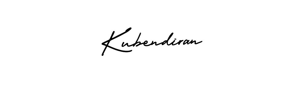 Use a signature maker to create a handwritten signature online. With this signature software, you can design (AmerikaSignatureDemo-Regular) your own signature for name Kubendiran. Kubendiran signature style 3 images and pictures png