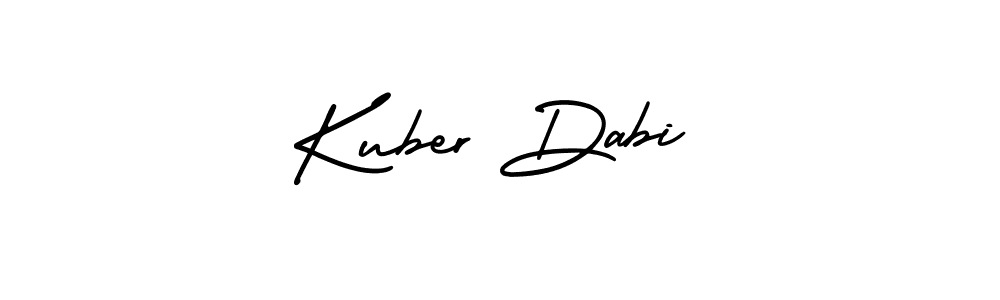 Make a beautiful signature design for name Kuber Dabi. With this signature (AmerikaSignatureDemo-Regular) style, you can create a handwritten signature for free. Kuber Dabi signature style 3 images and pictures png