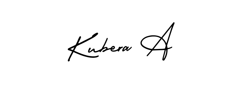 It looks lik you need a new signature style for name Kubera A. Design unique handwritten (AmerikaSignatureDemo-Regular) signature with our free signature maker in just a few clicks. Kubera A signature style 3 images and pictures png