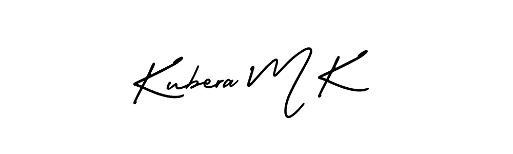 How to Draw Kubera M K signature style? AmerikaSignatureDemo-Regular is a latest design signature styles for name Kubera M K. Kubera M K signature style 3 images and pictures png