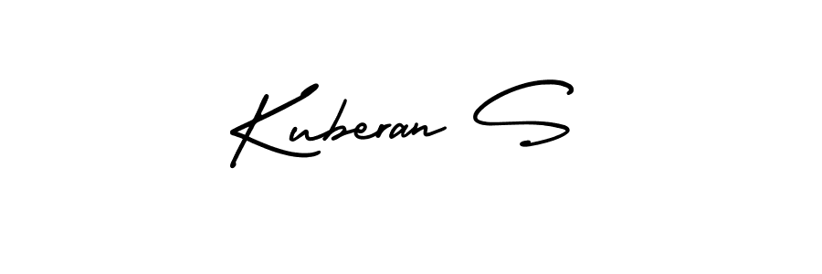 How to make Kuberan S signature? AmerikaSignatureDemo-Regular is a professional autograph style. Create handwritten signature for Kuberan S name. Kuberan S signature style 3 images and pictures png