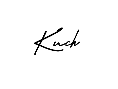 How to make Kuch name signature. Use AmerikaSignatureDemo-Regular style for creating short signs online. This is the latest handwritten sign. Kuch signature style 3 images and pictures png