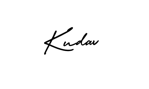 Use a signature maker to create a handwritten signature online. With this signature software, you can design (AmerikaSignatureDemo-Regular) your own signature for name Kudav. Kudav signature style 3 images and pictures png