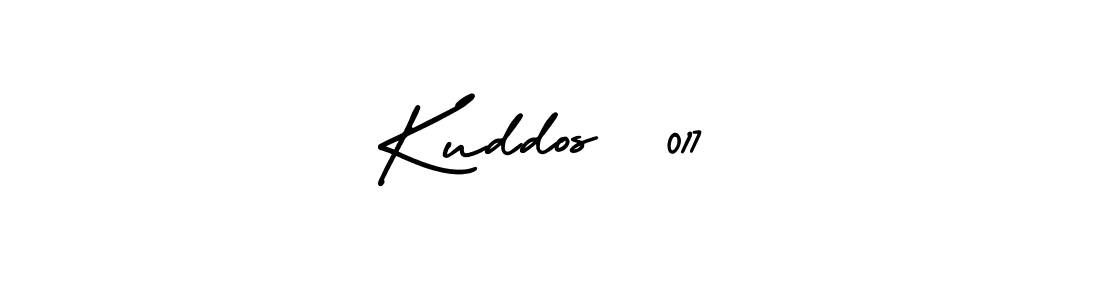 You should practise on your own different ways (AmerikaSignatureDemo-Regular) to write your name (Kuddos  017) in signature. don't let someone else do it for you. Kuddos  017 signature style 3 images and pictures png