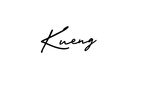 You should practise on your own different ways (AmerikaSignatureDemo-Regular) to write your name (Kueng) in signature. don't let someone else do it for you. Kueng signature style 3 images and pictures png