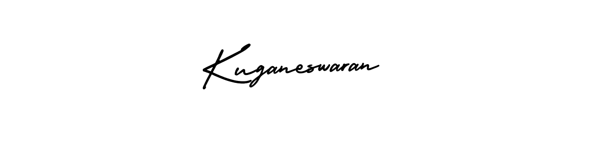 The best way (AmerikaSignatureDemo-Regular) to make a short signature is to pick only two or three words in your name. The name Kuganeswaran include a total of six letters. For converting this name. Kuganeswaran signature style 3 images and pictures png