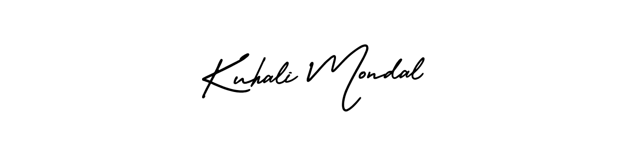 Create a beautiful signature design for name Kuhali Mondal. With this signature (AmerikaSignatureDemo-Regular) fonts, you can make a handwritten signature for free. Kuhali Mondal signature style 3 images and pictures png