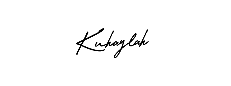 Kuhaylah stylish signature style. Best Handwritten Sign (AmerikaSignatureDemo-Regular) for my name. Handwritten Signature Collection Ideas for my name Kuhaylah. Kuhaylah signature style 3 images and pictures png