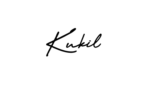 How to Draw Kukil signature style? AmerikaSignatureDemo-Regular is a latest design signature styles for name Kukil. Kukil signature style 3 images and pictures png