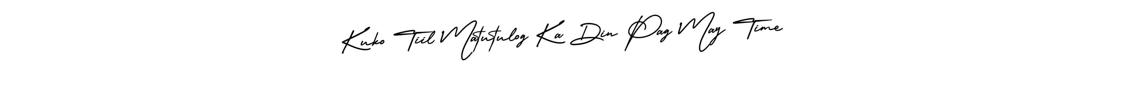 It looks lik you need a new signature style for name Kuko Tiil Matutulog Ka Din Pag May Time. Design unique handwritten (AmerikaSignatureDemo-Regular) signature with our free signature maker in just a few clicks. Kuko Tiil Matutulog Ka Din Pag May Time signature style 3 images and pictures png