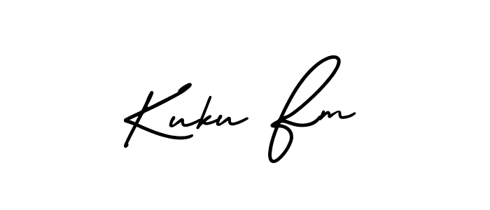 How to Draw Kuku Fm signature style? AmerikaSignatureDemo-Regular is a latest design signature styles for name Kuku Fm. Kuku Fm signature style 3 images and pictures png