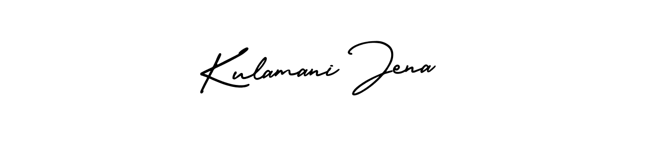 How to make Kulamani Jena signature? AmerikaSignatureDemo-Regular is a professional autograph style. Create handwritten signature for Kulamani Jena name. Kulamani Jena signature style 3 images and pictures png