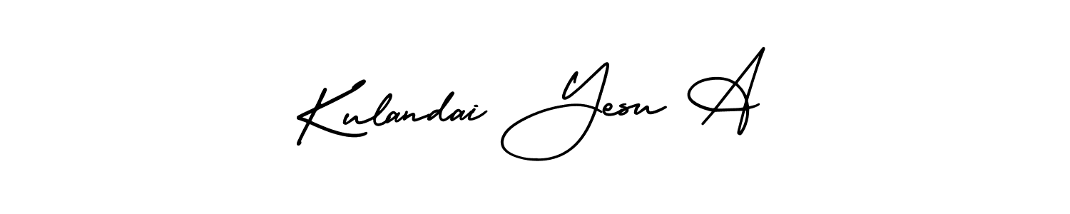 Also we have Kulandai Yesu A name is the best signature style. Create professional handwritten signature collection using AmerikaSignatureDemo-Regular autograph style. Kulandai Yesu A signature style 3 images and pictures png