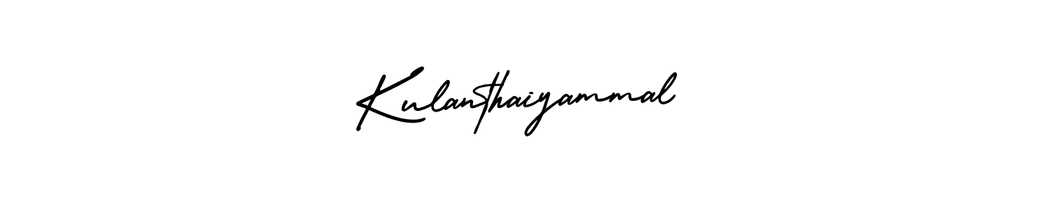 if you are searching for the best signature style for your name Kulanthaiyammal. so please give up your signature search. here we have designed multiple signature styles  using AmerikaSignatureDemo-Regular. Kulanthaiyammal signature style 3 images and pictures png