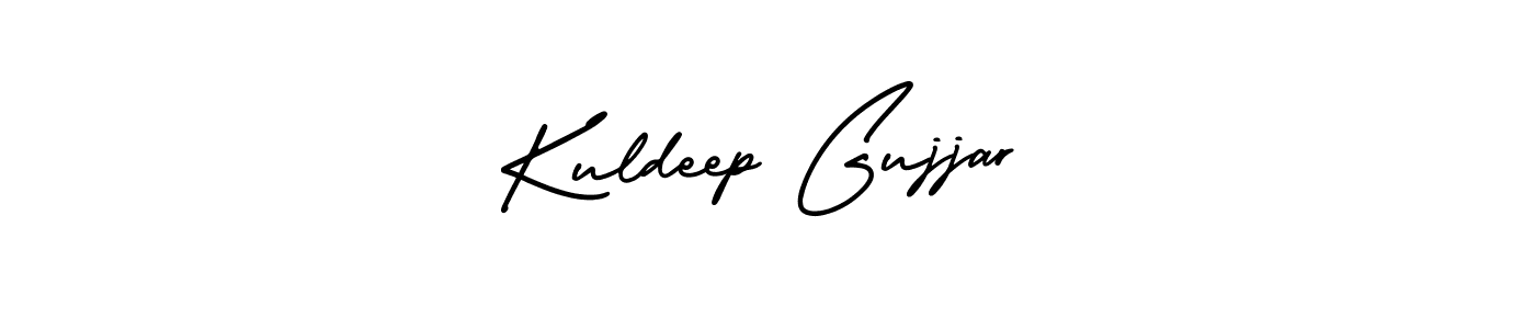 Make a beautiful signature design for name Kuldeep Gujjar. With this signature (AmerikaSignatureDemo-Regular) style, you can create a handwritten signature for free. Kuldeep Gujjar signature style 3 images and pictures png