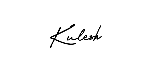 The best way (AmerikaSignatureDemo-Regular) to make a short signature is to pick only two or three words in your name. The name Kulesh include a total of six letters. For converting this name. Kulesh signature style 3 images and pictures png