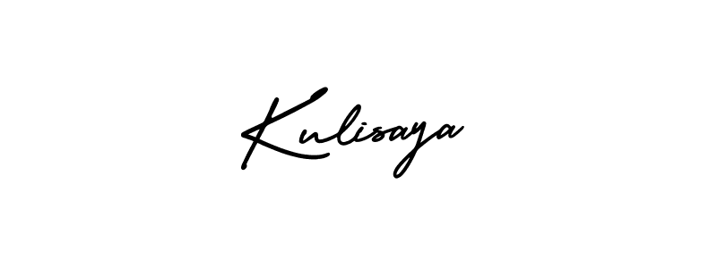 How to make Kulisaya name signature. Use AmerikaSignatureDemo-Regular style for creating short signs online. This is the latest handwritten sign. Kulisaya signature style 3 images and pictures png