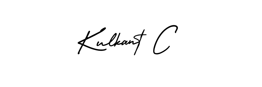 It looks lik you need a new signature style for name Kulkant C. Design unique handwritten (AmerikaSignatureDemo-Regular) signature with our free signature maker in just a few clicks. Kulkant C signature style 3 images and pictures png