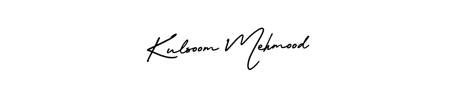 How to make Kulsoom Mehmood name signature. Use AmerikaSignatureDemo-Regular style for creating short signs online. This is the latest handwritten sign. Kulsoom Mehmood signature style 3 images and pictures png