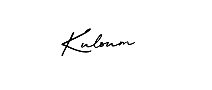 How to make Kulsum  signature? AmerikaSignatureDemo-Regular is a professional autograph style. Create handwritten signature for Kulsum  name. Kulsum  signature style 3 images and pictures png