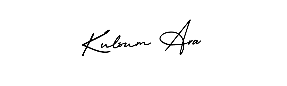 Kulsum Ara stylish signature style. Best Handwritten Sign (AmerikaSignatureDemo-Regular) for my name. Handwritten Signature Collection Ideas for my name Kulsum Ara. Kulsum Ara signature style 3 images and pictures png