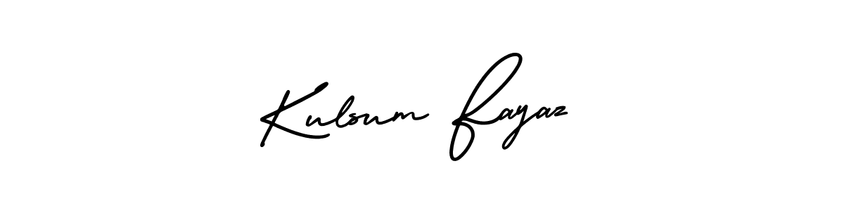 Make a beautiful signature design for name Kulsum Fayaz. With this signature (AmerikaSignatureDemo-Regular) style, you can create a handwritten signature for free. Kulsum Fayaz signature style 3 images and pictures png
