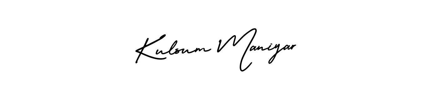 Make a beautiful signature design for name Kulsum Maniyar. Use this online signature maker to create a handwritten signature for free. Kulsum Maniyar signature style 3 images and pictures png