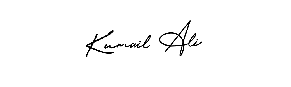 Design your own signature with our free online signature maker. With this signature software, you can create a handwritten (AmerikaSignatureDemo-Regular) signature for name Kumail Ali. Kumail Ali signature style 3 images and pictures png