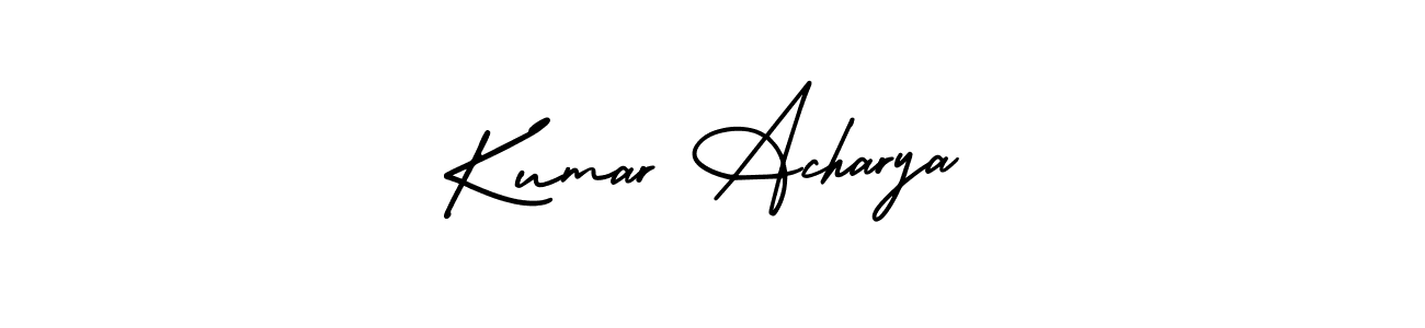 Also You can easily find your signature by using the search form. We will create Kumar Acharya name handwritten signature images for you free of cost using AmerikaSignatureDemo-Regular sign style. Kumar Acharya signature style 3 images and pictures png