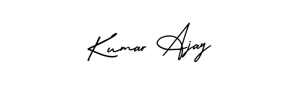 How to make Kumar Ajay signature? AmerikaSignatureDemo-Regular is a professional autograph style. Create handwritten signature for Kumar Ajay name. Kumar Ajay signature style 3 images and pictures png