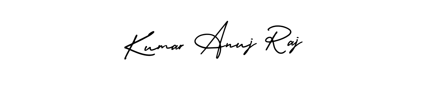 It looks lik you need a new signature style for name Kumar Anuj Raj. Design unique handwritten (AmerikaSignatureDemo-Regular) signature with our free signature maker in just a few clicks. Kumar Anuj Raj signature style 3 images and pictures png