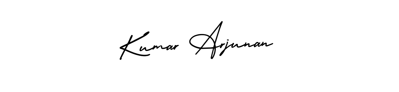 Make a beautiful signature design for name Kumar Arjunan. With this signature (AmerikaSignatureDemo-Regular) style, you can create a handwritten signature for free. Kumar Arjunan signature style 3 images and pictures png