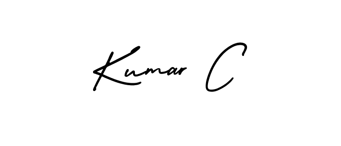 Create a beautiful signature design for name Kumar C. With this signature (AmerikaSignatureDemo-Regular) fonts, you can make a handwritten signature for free. Kumar C signature style 3 images and pictures png