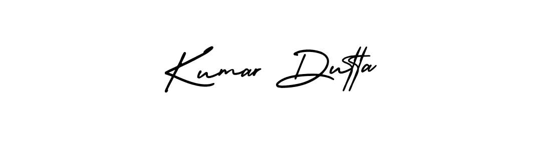 The best way (AmerikaSignatureDemo-Regular) to make a short signature is to pick only two or three words in your name. The name Kumar Dutta include a total of six letters. For converting this name. Kumar Dutta signature style 3 images and pictures png