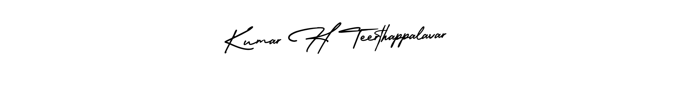 Create a beautiful signature design for name Kumar H Teerthappalavar. With this signature (AmerikaSignatureDemo-Regular) fonts, you can make a handwritten signature for free. Kumar H Teerthappalavar signature style 3 images and pictures png