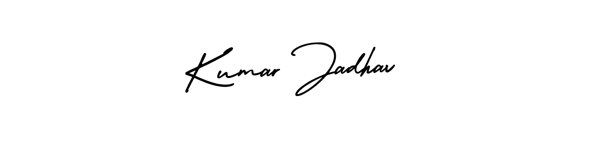 Similarly AmerikaSignatureDemo-Regular is the best handwritten signature design. Signature creator online .You can use it as an online autograph creator for name Kumar Jadhav. Kumar Jadhav signature style 3 images and pictures png