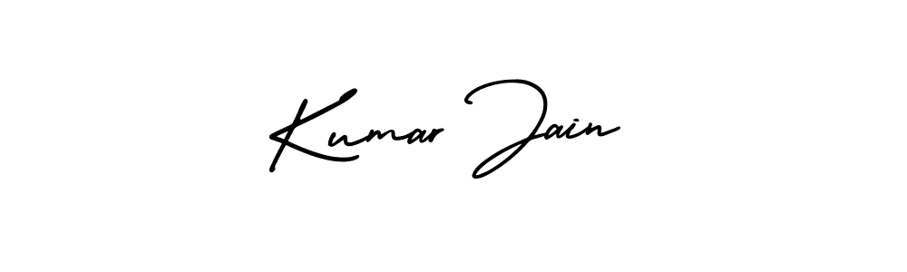 This is the best signature style for the Kumar Jain name. Also you like these signature font (AmerikaSignatureDemo-Regular). Mix name signature. Kumar Jain signature style 3 images and pictures png