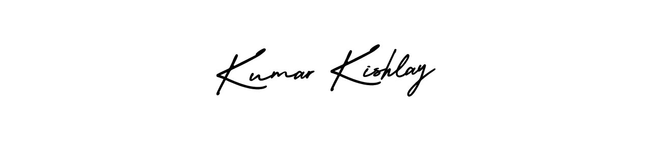 Similarly AmerikaSignatureDemo-Regular is the best handwritten signature design. Signature creator online .You can use it as an online autograph creator for name Kumar Kishlay. Kumar Kishlay signature style 3 images and pictures png