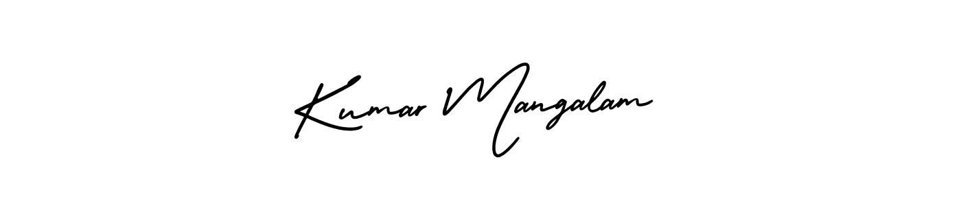 Similarly AmerikaSignatureDemo-Regular is the best handwritten signature design. Signature creator online .You can use it as an online autograph creator for name Kumar Mangalam. Kumar Mangalam signature style 3 images and pictures png