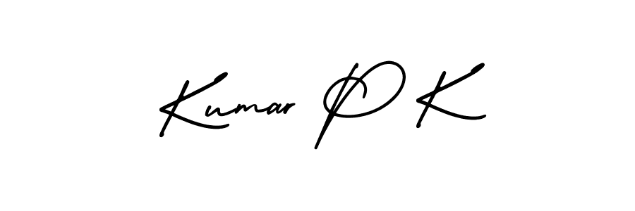 How to make Kumar P K signature? AmerikaSignatureDemo-Regular is a professional autograph style. Create handwritten signature for Kumar P K name. Kumar P K signature style 3 images and pictures png