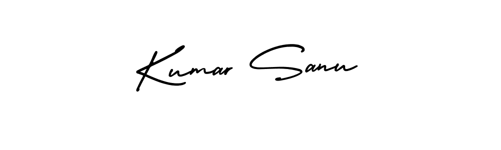 Design your own signature with our free online signature maker. With this signature software, you can create a handwritten (AmerikaSignatureDemo-Regular) signature for name Kumar Sanu. Kumar Sanu signature style 3 images and pictures png