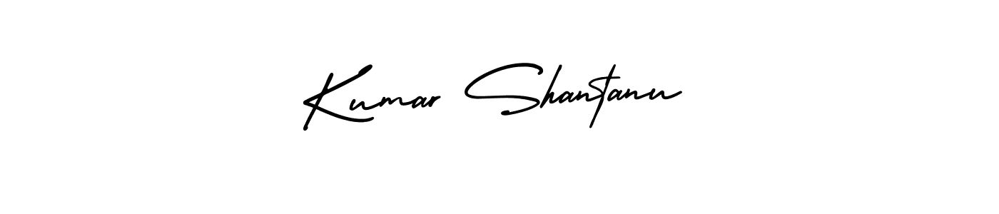 Make a beautiful signature design for name Kumar Shantanu. With this signature (AmerikaSignatureDemo-Regular) style, you can create a handwritten signature for free. Kumar Shantanu signature style 3 images and pictures png