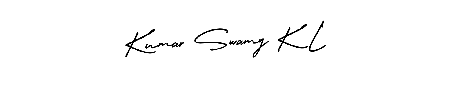 Design your own signature with our free online signature maker. With this signature software, you can create a handwritten (AmerikaSignatureDemo-Regular) signature for name Kumar Swamy K L. Kumar Swamy K L signature style 3 images and pictures png