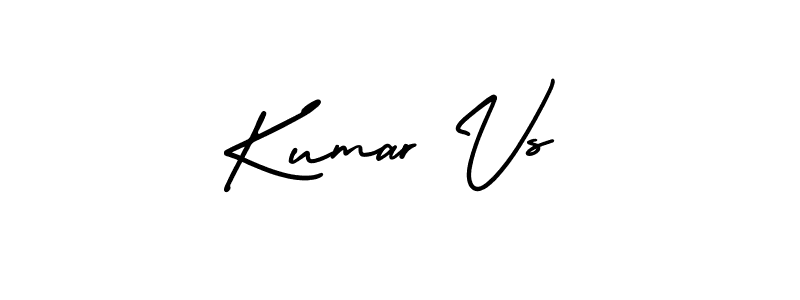Also You can easily find your signature by using the search form. We will create Kumar Vs name handwritten signature images for you free of cost using AmerikaSignatureDemo-Regular sign style. Kumar Vs signature style 3 images and pictures png