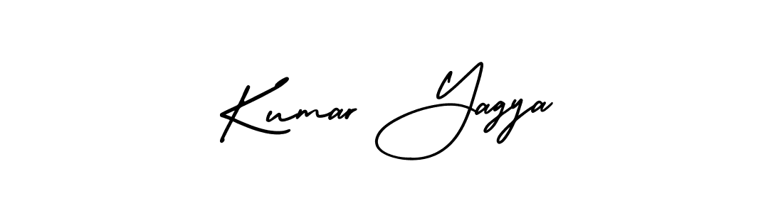 Use a signature maker to create a handwritten signature online. With this signature software, you can design (AmerikaSignatureDemo-Regular) your own signature for name Kumar Yagya. Kumar Yagya signature style 3 images and pictures png
