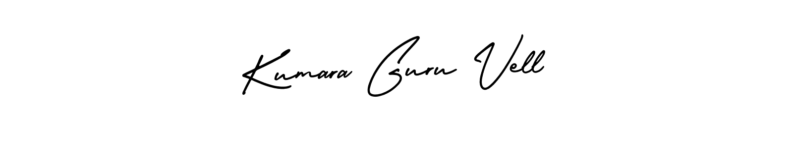 How to make Kumara Guru Vell name signature. Use AmerikaSignatureDemo-Regular style for creating short signs online. This is the latest handwritten sign. Kumara Guru Vell signature style 3 images and pictures png