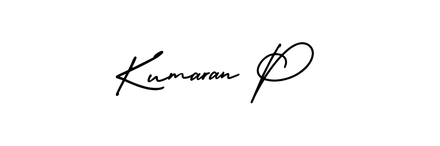 Make a beautiful signature design for name Kumaran P. Use this online signature maker to create a handwritten signature for free. Kumaran P signature style 3 images and pictures png