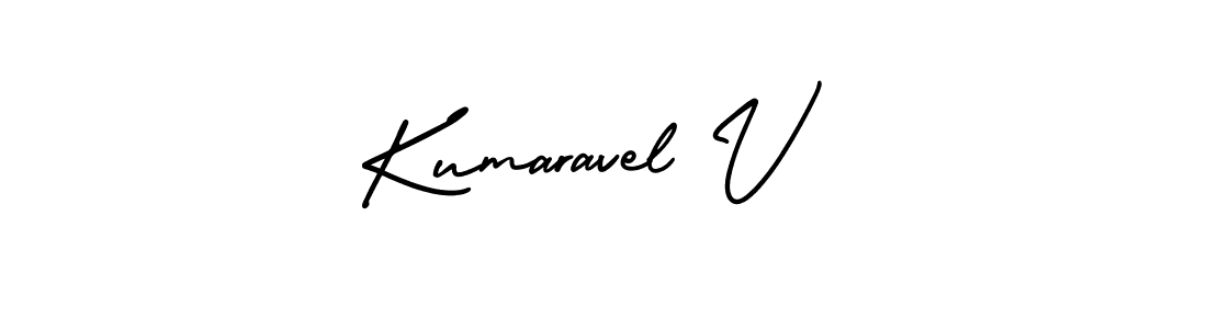 Also we have Kumaravel V name is the best signature style. Create professional handwritten signature collection using AmerikaSignatureDemo-Regular autograph style. Kumaravel V signature style 3 images and pictures png